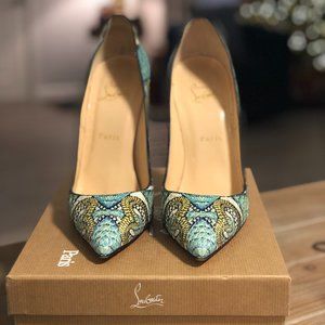 Christian Louboutin So Kate 120 Python Inferno